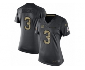 Women's Nike Cincinnati Bengals #3 Jeff Driskel Limited Black 2016 Salute to Service NFL Jersey