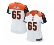 Women's Nike Cincinnati Bengals #65 Clint Boling Game White NFL Jersey