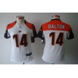 nike women nfl jerseys cincinnati bengals #14 dalton white[nike limited]