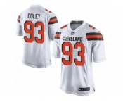 Men Nike Cleveland Browns #93 Trevon Coley Game White NFL Jersey