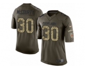 Men Nike Cleveland Browns #30 Jason McCourty Elite Green Salute to Service NFL Jersey