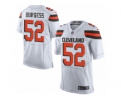 Men Nike Cleveland Browns #52 James Burgess Elite White NFL Jersey
