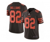 Men Nike Cleveland Browns #82 Kasen Williams Limited Brown Rush Vapor Untouchable NFL Jersey