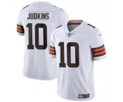 Men's Cleveland Browns #10 Quinshon Judkins White 2025 Vapor Limited Football Stitched Jersey