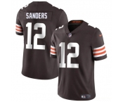 Men's Cleveland Browns #12 Shedeur Sanders Brown 2025 Vapor Limited Football Stitched Jersey