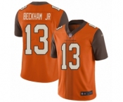 Men's Cleveland Browns #13 Odell Beckham Jr. Limited Orange City Edition Football Jersey