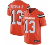 Men's Cleveland Browns #13 Odell Beckham Jr. Orange Alternate Vapor Untouchable Limited Player Football Jersey