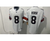 Men's Cleveland Browns #8 Jared Verse White 2026 Vapor Limited Football Stitched Jersey Men's Cleveland Browns #8 Jared Verse White 2026 Vapor Limited Football Stitched Jersey