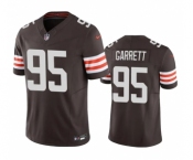 Men's Cleveland Browns #95 Myles Garrett Brown 2023 F.U.S.E. Vapor Untouchable Limited Stitched Jersey