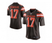 Men's Nike Cleveland Browns #17 Brock Osweiler Limited Brown Team Color NFL Jersey