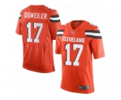 Men's Nike Cleveland Browns #17 Brock Osweiler Limited Orange Alternate NFL Jersey