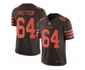 Men's Nike Cleveland Browns #64 JC Tretter Limited Brown Rush NFL Jersey