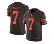 Men's Nike Cleveland Browns #7 DeShone Kizer Limited Brown Rush NFL Jersey