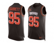 Nike Browns #95 Myles Garrett Brown Team Color Men's Stitched NFL Limited Tank Top Jersey