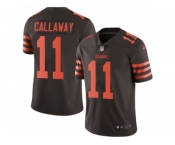 Nike Cleveland Browns #11 Antonio Callaway Brown Men Stitched NFL Limited Rush Jersey