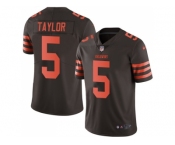 Nike Cleveland Browns #5 Tyrod Taylor Brown Men Stitched NFL Limited Rush Jersey Nike Cleveland Browns #5 Tyrod Taylor Brown Men Stitched NFL Limited Rush Jersey