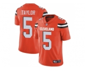 Nike Cleveland Browns #5 Tyrod Taylor Orange Alternate Men Stitched NFL Vapor Untouchable Limited Jersey Nike Cleveland Browns #5 Tyrod Taylor Orange Alternate Men Stitched NFL Vapor Untouchable Limited Jersey