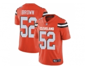 Nike Cleveland Browns #52 Preston Brown Orange Alternate Men Stitched NFL Vapor Untouchable Limited Jersey