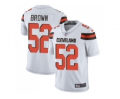 Nike Cleveland Browns #52 Preston Brown White Men Stitched NFL Vapor Untouchable Limited Jersey
