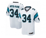 Men's Nike Carolina Panthers #34 Cameron Artis-Payne Game White NFL Jersey