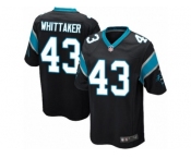 Men's Nike Carolina Panthers #43 Fozzy Whittaker Game Black Team Color NFL Jersey