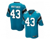 Men's Nike Carolina Panthers #43 Fozzy Whittaker Game Blue Alternate NFL Jersey