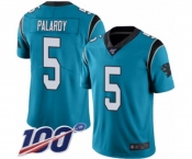 Youth Carolina Panthers #5 Michael Palardy Blue Alternate Vapor Untouchable Limited Player 100th Season Football Jersey