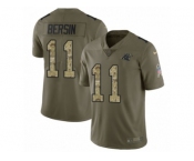 Youth Nike Carolina Panthers #11 Brenton Bersin Limited Olive Camo 2017 Salute to Service NFL Jersey