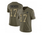 Youth Nike Carolina Panthers #17 Devin Funchess Limited Olive Camo 2017 Salute to Service NFL Jersey