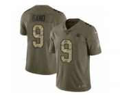 Youth Nike Carolina Panthers #9 Graham Gano Limited Olive Camo 2017 Salute to Service NFL Jersey