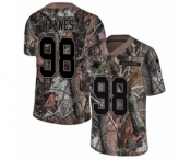 Youth Nike Carolina Panthers #98 Marquis Haynes Camo Rush Realtree Limited NFL Jersey