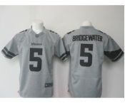 nike nfl jerseys minnesota vikings #5 bridgewater gray[game][bridgewater]