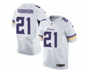 Men's Nike Minnesota Vikings #21 Josh Robinson White Stitched NFL Elite Jersey