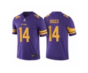 Men Minnesota Vikings #14 Stefon Diggs Purple Color Rush Limited Jersey