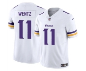 Men's Minnesota Vikings #11 Carson Wentz White 2025 F.U.S.E. Vapor Untouchable Limited Football Stitched Jersey