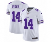 Men's Minnesota Vikings #14 Stefon Diggs White Team Logo Cool Edition Jersey