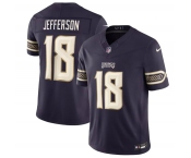 Men's Minnesota Vikings #18 Justin Jefferson Deep Purple 2026 F.U.S.E. Rivalries Collection Limited Football Stitched Jersey Men's Minnesota Vikings #18 Justin Jefferson Deep Purple 2026 F.U.S.E. Rivalries Collection Limited Football Stitched Jersey