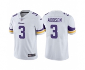Men's Minnesota Vikings #3 Jordan Addison White Vapor Untouchable Stitched Jersey