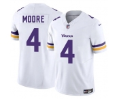 Men's Minnesota Vikings #4 Rondale Moore White 2025 F.U.S.E. Vapor Untouchable Limited Football Stitched Jersey