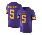 Men's Minnesota Vikings #5 Teddy Bridgewater Nike Purple Color Rush Limited Jersey