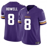 Men's Minnesota Vikings #8 Sam Howell Purple 2024 F.U.S.E. Vapor Untouchable Limited Football Stitched Jersey