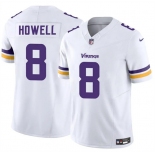 Men's Minnesota Vikings #8 Sam Howell White 2025 F.U.S.E. Vapor Untouchable Limited Football Stitched Jersey