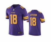 Minnesota Vikings #18 Justin Jefferson Color Rush Limited Purple Jersey