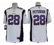 nike nfl jerseys minnesota vikings #28 peterson white[nike limited]