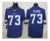 nike nfl jerseys minnesota vikings #73 floyd purple[nike limited]
