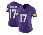 Women's Nike Minnesota Vikings #17 Jarius Wright Vapor Untouchable Limited Purple Team Color NFL Jersey