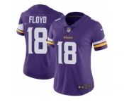 Women's Nike Minnesota Vikings #18 Michael Floyd Vapor Untouchable Limited Purple Team Color NFL Jersey