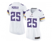 Women's Nike Minnesota Vikings #25 Latavius Murray White Stitched NFL Elite Jersey