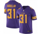 Youth Nike Minnesota Vikings #31 Ameer Abdullah Limited Purple Rush Vapor Untouchable NFL Jersey