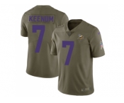 Youth Nike Minnesota Vikings #7 Case Keenum Olive Stitched NFL Limited 2017 Salute to Service Jersey Youth Nike Minnesota Vikings #7 Case Keenum Olive Stitched NFL Limited 2017 Salute to Service Jersey